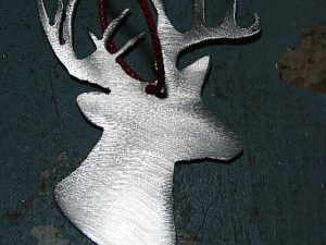 Stainless Steel Silhouette Ornament Lodge Fishing Theme