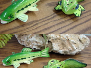 Wood Fish Spearing Decoy Hand Carved Folk Art Thomas Tadpole Decoy