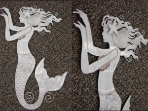 Canvas Light Up Mermaid Lounge Sign Wall Hanging, Moose-R-Us.Com Log Cabin Decor
