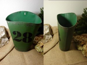 Rustic Tin Porch Garden Numbered Oversized Wall Pocket