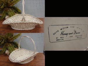 Vintage Keiding Perpetual Wiggle Paper Pulp Bait Bucket Split Top -   Log Cabin Decor