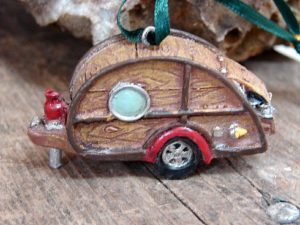 Woody Trailer Camper Ornament