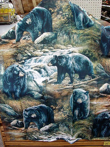 Black Bear Wild Wings Art Shower Curtain, Moose-R-Us.Com Log Cabin Decor
