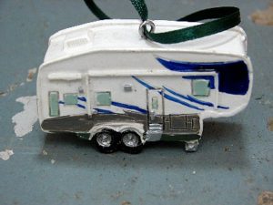 Camper RV Camping Ornament 5th Wheel Trailer
