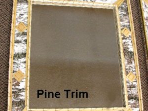 Authentic Birch Bark Adirondack Rectangular Mirror 28 x 16