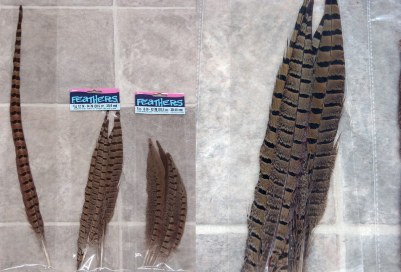 Real Ringneck Pheasant Feather Tail Feathers, Moose-R-Us.Com Log Cabin Decor