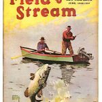 Vintage Colored Sporting Magazine Covers Fishing Hunting Prints, Moose-R-Us.Com Log Cabin Decor