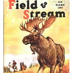 Vintage Colored Sporting Magazine Covers Fishing Hunting Prints, Moose-R-Us.Com Log Cabin Decor