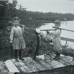 Vintage Fishing Themed Photographs Black and White Cabin Artwork, Moose-R-Us.Com Log Cabin Decor