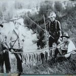 Vintage Fishing Themed Photographs Black and White Cabin Artwork, Moose-R-Us.Com Log Cabin Decor