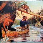 Vintage Colored Philip R. Goodwin Adirondack Camping Hunting Prints, Moose-R-Us.Com Log Cabin Decor