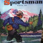 Vintage Colored Sporting Magazine Covers Fishing Hunting Prints, Moose-R-Us.Com Log Cabin Decor