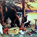 Vintage Colored Philip R. Goodwin Adirondack Camping Hunting Prints, Moose-R-Us.Com Log Cabin Decor