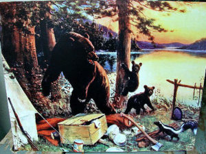 Vintage Colored Philip R. Goodwin Adirondack Camping Hunting Prints