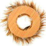 Real Pheasant Feather Hackle Lodge Log Wreath Winter Decorating - Image 3