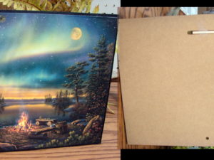 Black Iron Large Wall Picture Bears Roasting Marshmallows Campfire, Moose-R-Us.Com Log Cabin Decor