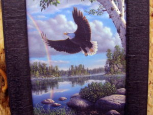 Kim Norlein On Eagles Wings Artwork Picture