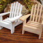 Adirondack Beach Chair Coastal Wedding Cake Topper Miniature Doll House - Image 3