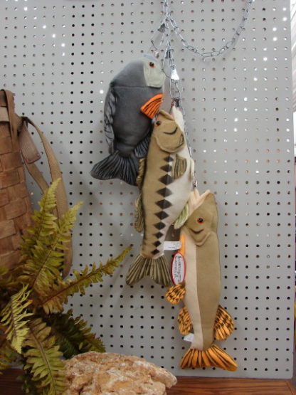 cabin critters stuffed fish