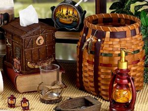Outdoors Camping Trip Cabin Theme Bathroom Accessories