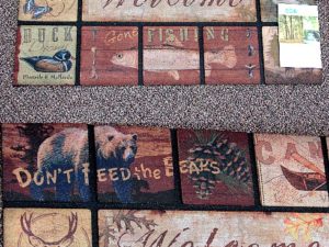 EcoMat Bears Fishing Canoe Lodge Heavy Duty Welcome Mat
