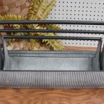 Reclaimed Galvanized Metal Repurposed Carpenter Tray Baskets Set/3