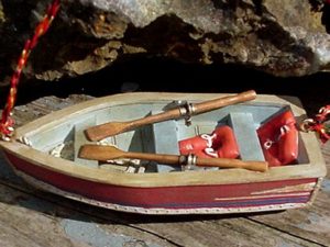 GSI Outdoors Detailed Miniature Row Boat Ornament