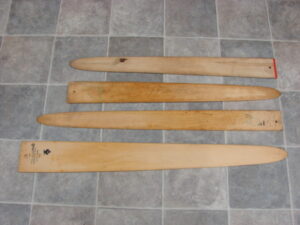 12 Vintage 34-42" Mink or Marten Fur Stretcher Boards Craft Sign Board