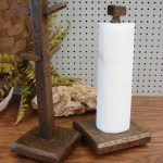 Distressed Reclaimed Barn Wood Amish Oak Counter Mug Tree - Image 2