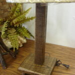 Amish Crafted Reclaimed Oak Barn Board Rustic Wooden Table Wall Lamp Sconce