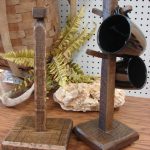 Distressed Reclaimed Barn Wood Amish Oak Counter Mug Tree