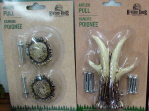 Resin Deer Antler Cabinet Drawer Hardware Pull Knob Handle