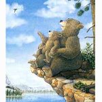 Laughing Bear Art Prints Endearing Whimsical Humorous Artwork by Jeffrey Severn, Moose-R-Us.Com Log Cabin Decor