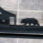 Rustic Black Iron Welded Towel Bar Collection Moose Bear