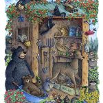 Jeffrey Severn  ' Laughing bear art ' modern Rare new card 
