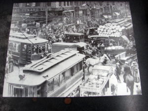 Vintage Black White Chicago 11x14 Dearborn Randolph Photo 1900's