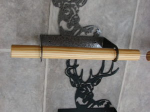 Laser Cut Heavy Duty Iron Hand Towel Bar Buck Horse Moose