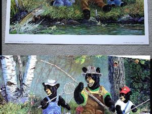 Doughty Good Day Fishing Print Bears Northern Pike