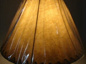 Rustic Lodge Log Home Faux Leather Bell Shaped Lined Lamp Shade