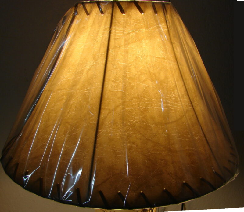 Rustic Lodge Log Home Faux Leather Lined Lamp Shade, Moose-R-Us.Com Log Cabin Decor