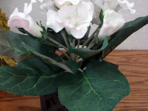 Silk Potted Planter Gloxinia Flower Very Realistic Set/3