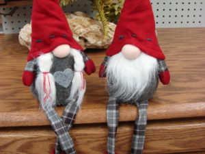 Scandinavian Gnome Plaid Floppy Leg Couple