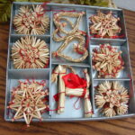 Scandinavian Straw Ornament Swedish Lodge Ornaments Tree Topper Garland - Image 5