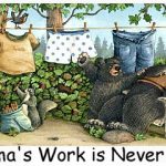 Laughing Bear Art Prints Endearing Whimsical Humorous Artwork by Jeffrey Severn, Moose-R-Us.Com Log Cabin Decor