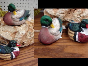 Midwest Set/2 Duck Decoy Ornaments Hunting Wildlife Theme