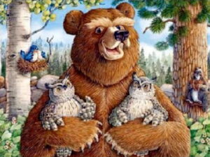 Laughing Bear Art Prints Endearing Whimsical Humorous Artwork by Jeffrey Severn