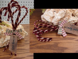 Primitive Vintage Pipe Cleaner Candy Cane Bundle