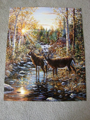 Jeff Tift Whitetail Deer Print, Moose-R-Us.Com Log Cabin Decor