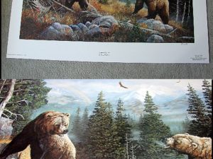 Doughty Winner Take All Grizzly Bear Print