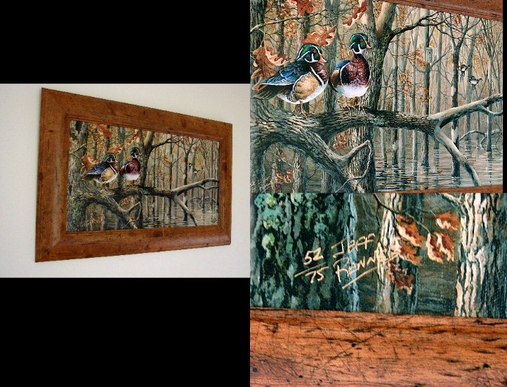 Jeff Renner Wildlife Art Wood Duck Chickadee Cardinal Nuthatch Blue Jay Artwork, Moose-R-Us.Com Log Cabin Decor